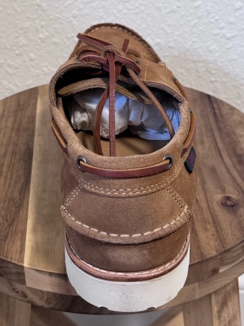 NWT G.H. Bass Ranger Camp Moc Sued Shoes Brown Men's Size 12 In Box
